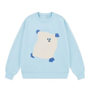 Creative Pillow-Print Sweatshirt — Blue