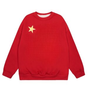Urban Style Bright Red Sweatshirt